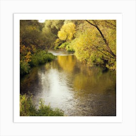 Autumn River Art Print