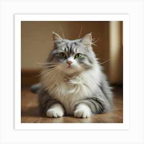 Portrait Of A Cat 6 Art Print