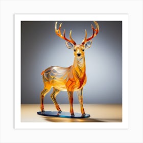 Glass Deer Art Print