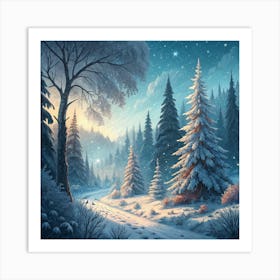 Winter Landscape Art Print