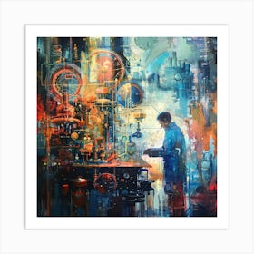 'Machine Shop' Alchemy Chemist Art Print