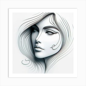 Portrait Of A Woman 2 Art Print