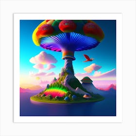 Mushroom Island 4 Art Print