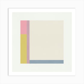 Minimalist Abstract Geometries - Candy 01 Art Print