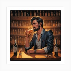 Illustrative Albedo No Drinking Art 3 Art Print