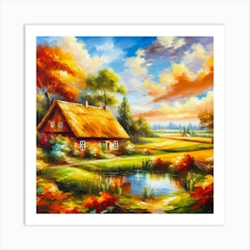 Rural Art Painting Art Print