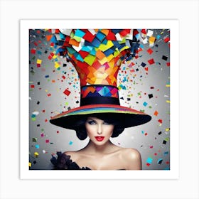 Colorful Hat 6 Art Print