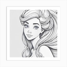 Little Mermaid 1 Art Print