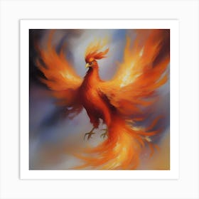 Fiery Phoenix Art Print