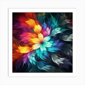 Abstract Flower Art Print