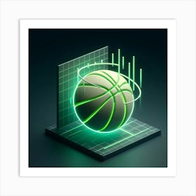 Basketball Icon 1 Art Print