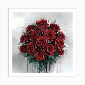 Red Roses 6 Art Print