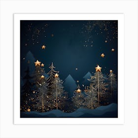 Christmas Tree Background 16 Art Print