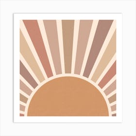 Abstract Sun Rays Art Print