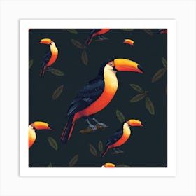 Toucans 1 Art Print