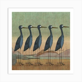 Herons 1 Art Print