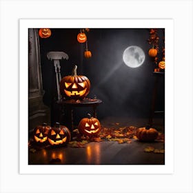 Halloween Pumpkins 14 Art Print