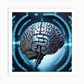 Artificial Intelligence Brain 20 Art Print