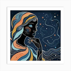 Altaira Celestial Portrait Art Print