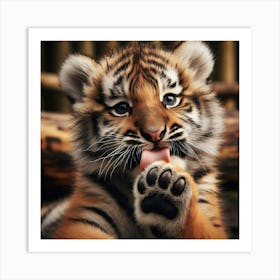 Tiger Cub Art Print