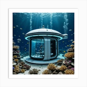 Underwater House Art Print