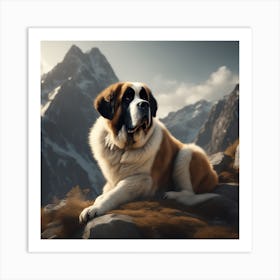 St. Bernard 4 Art Print