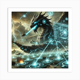 Thunder Serpent Command Vessel Tactical Communication Hub Art Print