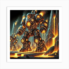 Geothermal Goliaths Art Print