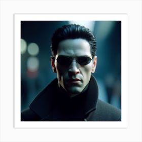 Thomas Anderson/Neo (from matrix) Art Print