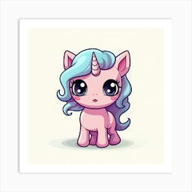 Cute Unicorn 754 Art Print