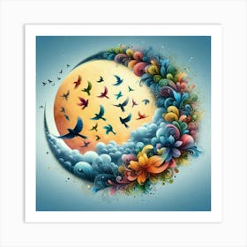 Birds In The Sky Art Print