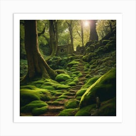 Mossy Forest 2 Art Print