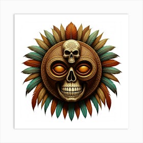 Sun Skull Art Print