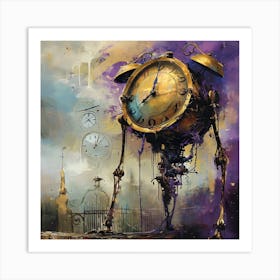 Clock 4 Art Print