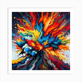 Explosion 4 Art Print