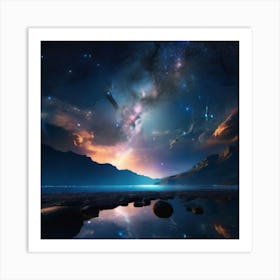 Starry Night Sky 1 Art Print