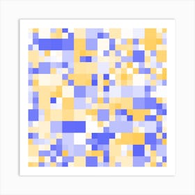 Pixel Pattern Art Print