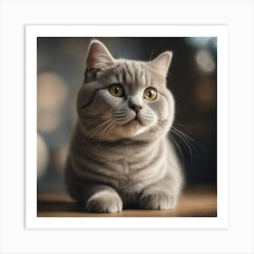 British Shorthair Cat 12 Art Print