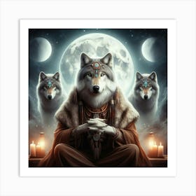 Luno the wolf 11 Art Print