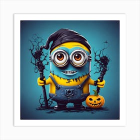 Minion Halloween 3 Art Print