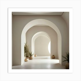 Arched Hallway 13 Art Print