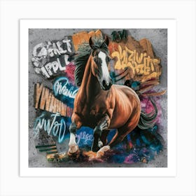 Horse - Graffiti Art Print