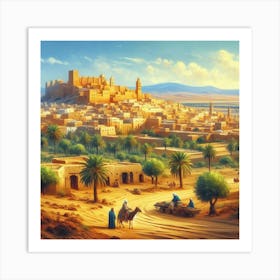 Tunisian Oasis village 2 Art Print