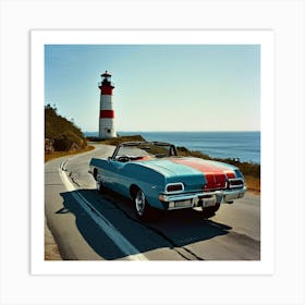 Car Elder Eve Studio 70s Fast Lighthouse Secure Tire Success Status Potent America Repa (1) Art Print