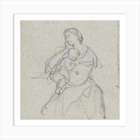 Mother And Child 2 Art Print