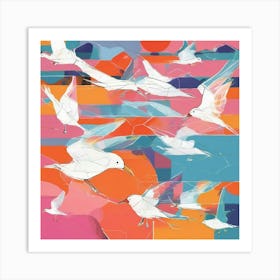 Seagulls 3 Art Print