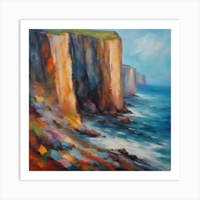 Cliffs Of Scotland Art Print