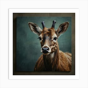 Deer Portrait Art Print