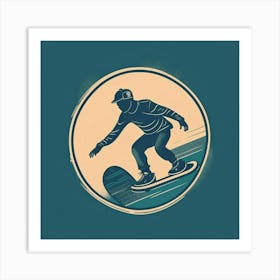 Skateboarder Art Print