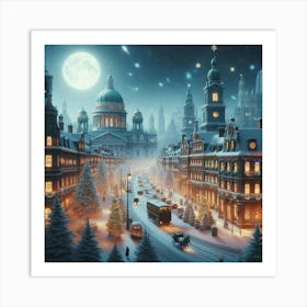 Christmas In St Petersburg Art Print